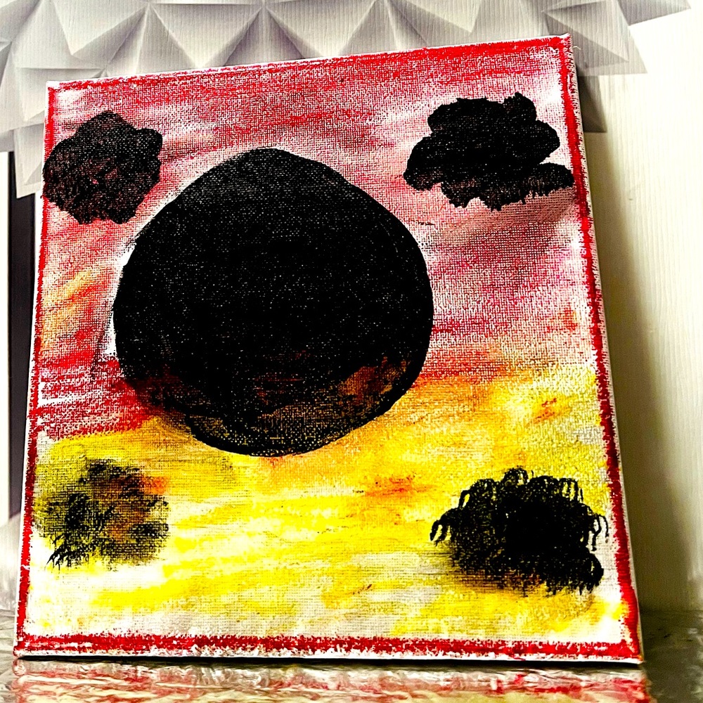 Hand painted night sky … painted with Love !